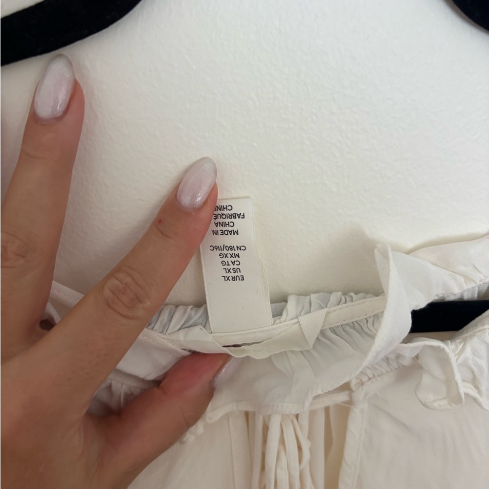 H&M White Ruffled Blouse - Picture 3 of 3